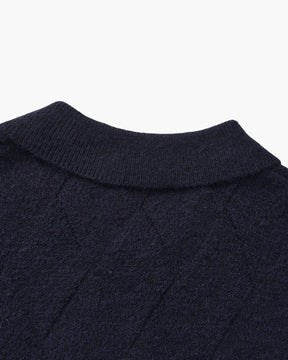 Heritage Diamond Strick-Strickjacke mit Reißverschluss