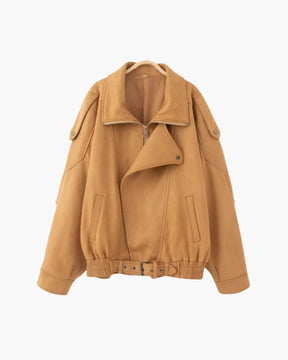 Vintage Suede Drape Jacket