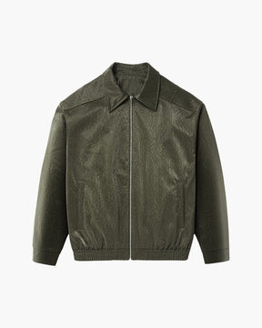 Minimalistische Reißverschlussjacke