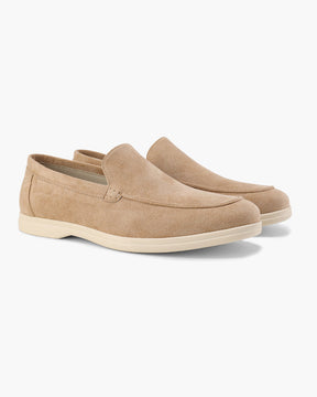 Wildleder-Loafer im Stil des alten Geldes