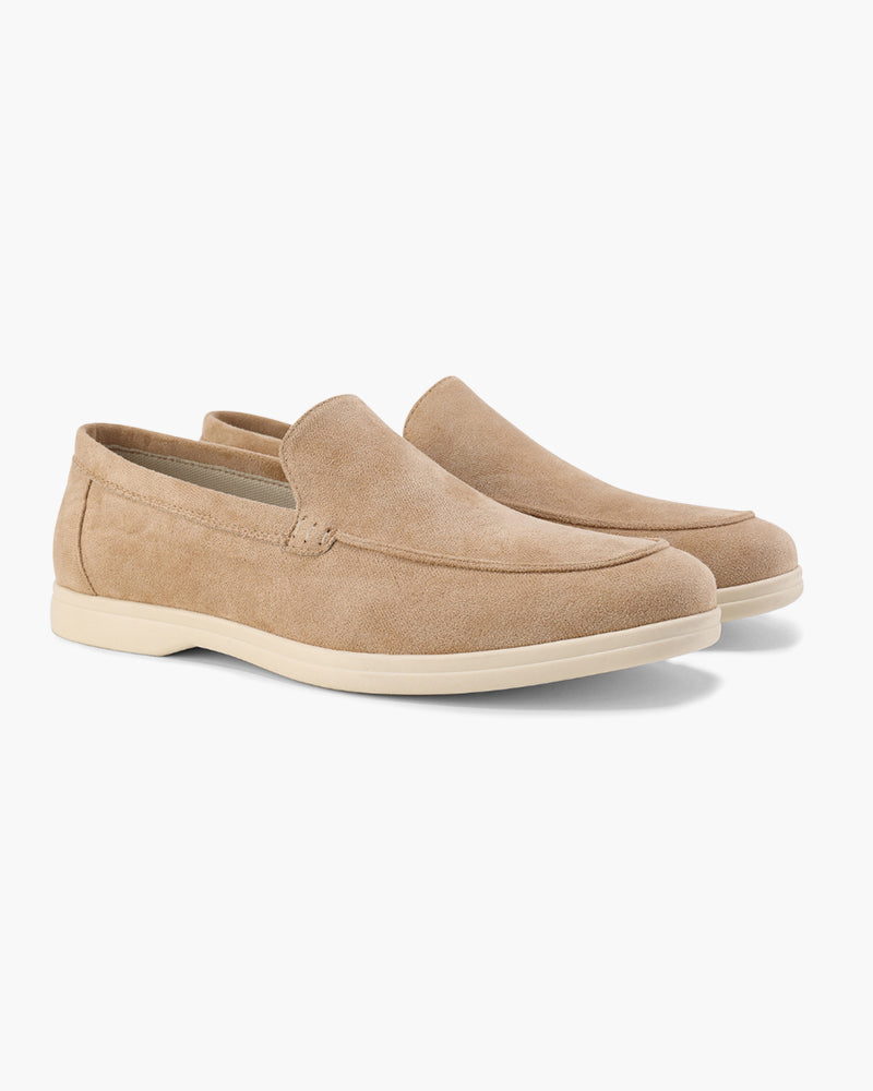 Wildleder-Loafer im Stil des alten Geldes