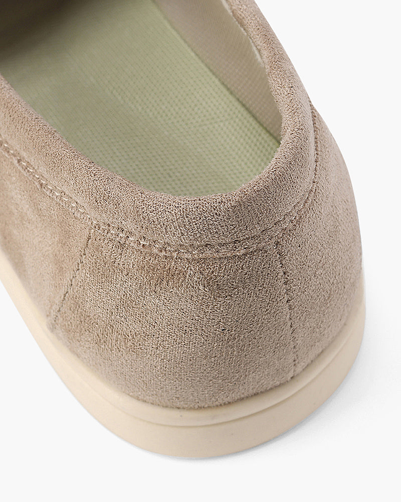 Wildleder-Loafer im Stil des alten Geldes