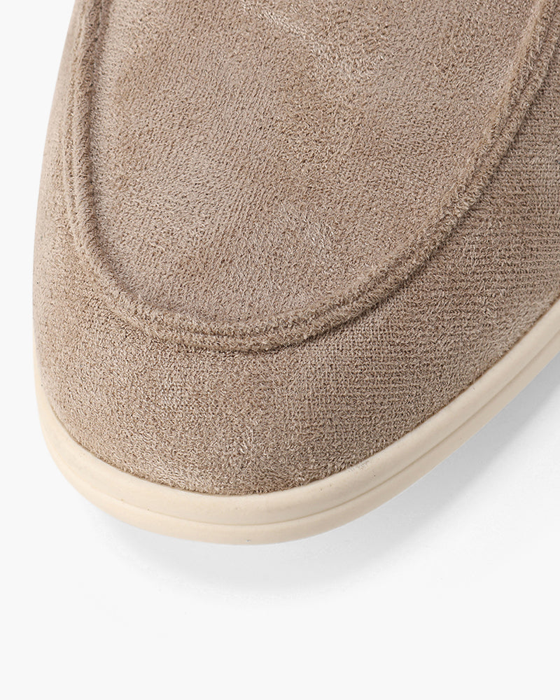 Wildleder-Loafer im Stil des alten Geldes