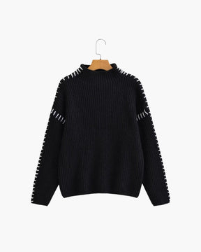 Der Lila Stitch Pullover