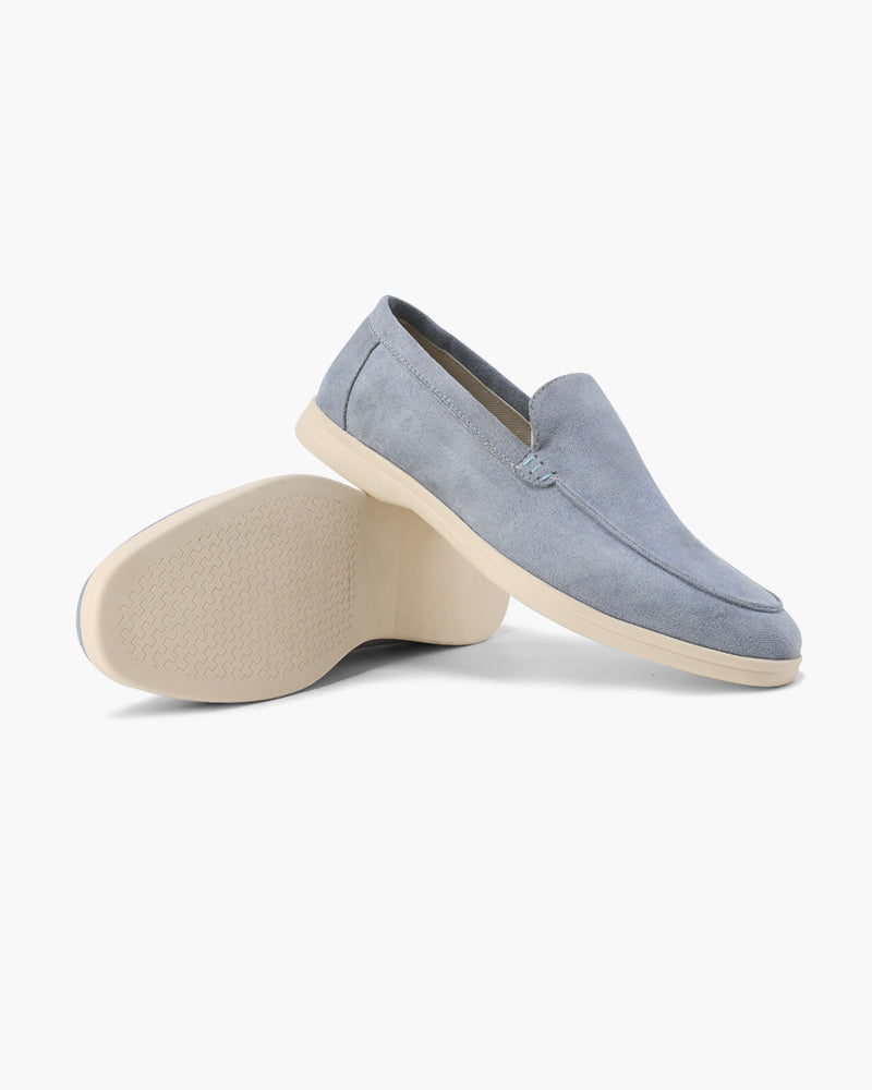 Wildleder-Loafer im Stil des alten Geldes