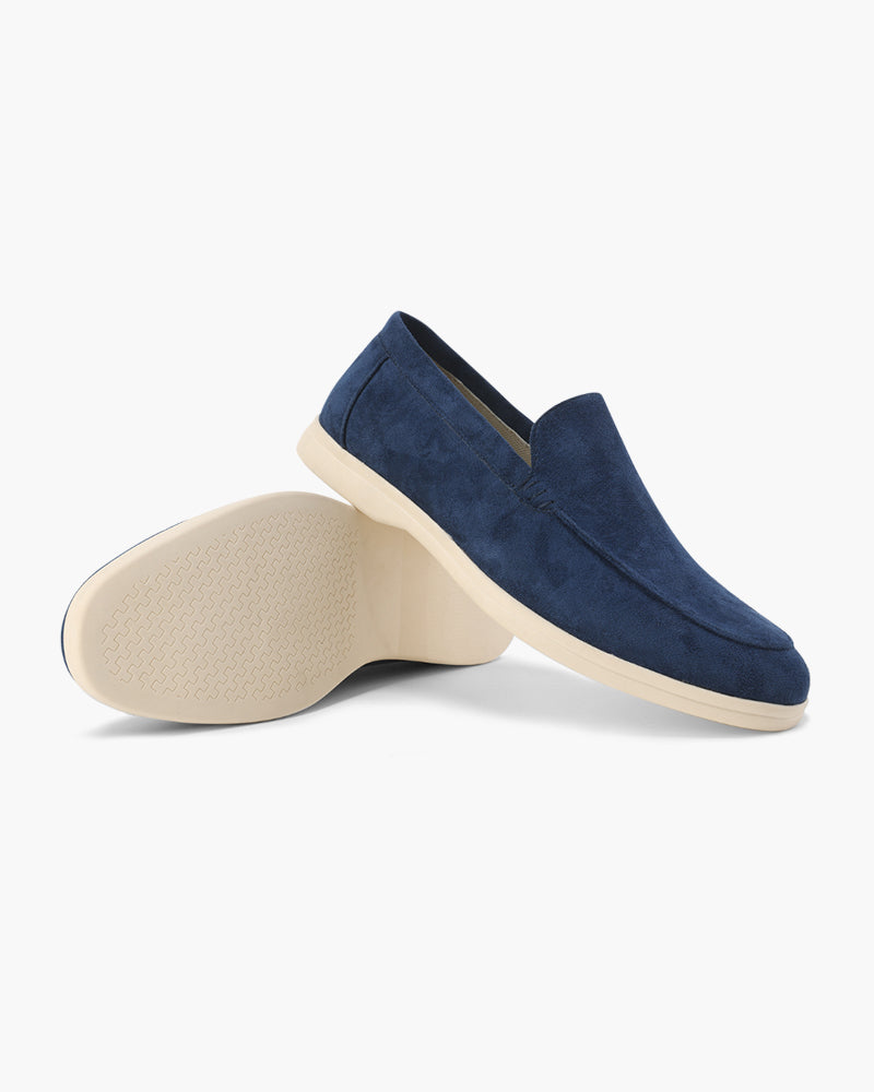 Wildleder-Loafer im Stil des alten Geldes
