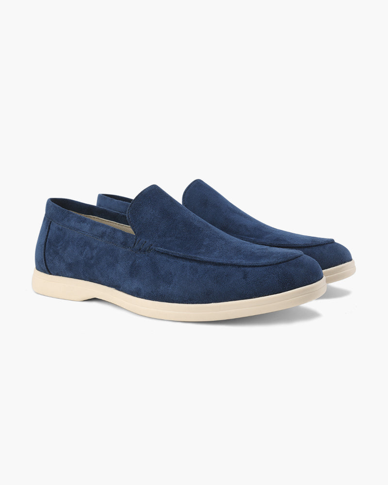 Wildleder-Loafer im Stil des alten Geldes