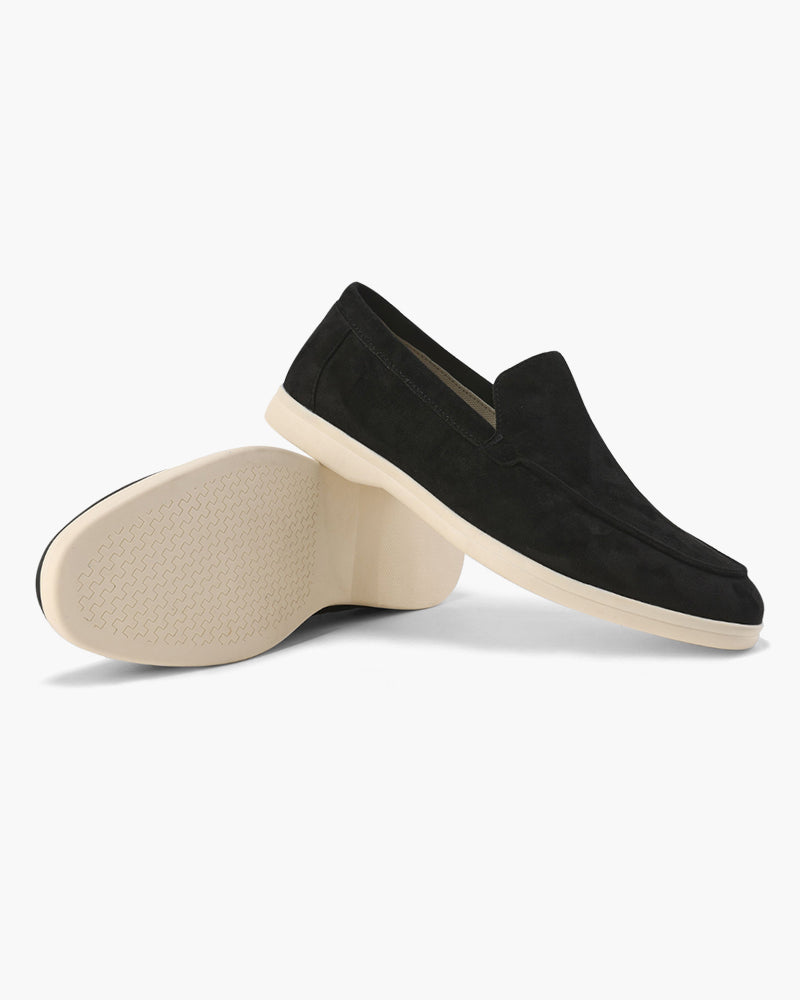 Wildleder-Loafer im Stil des alten Geldes