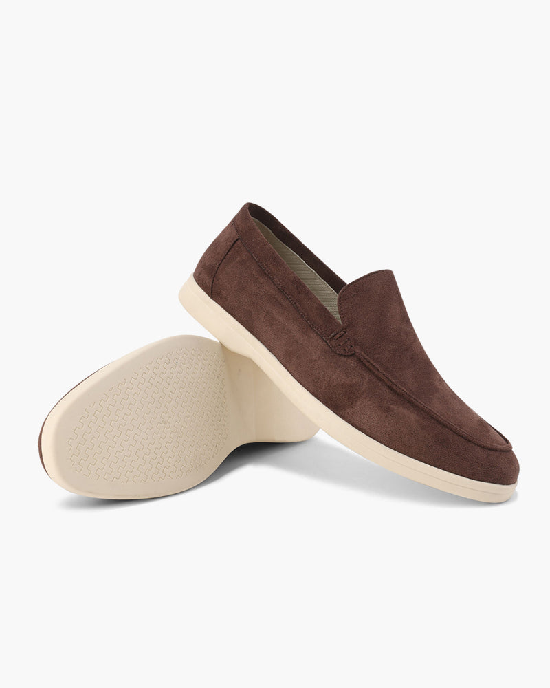 Wildleder-Loafer im Stil des alten Geldes