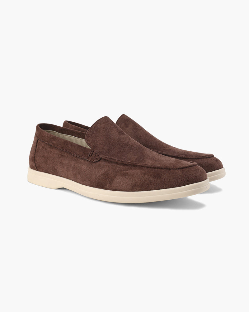 Wildleder-Loafer im Stil des alten Geldes
