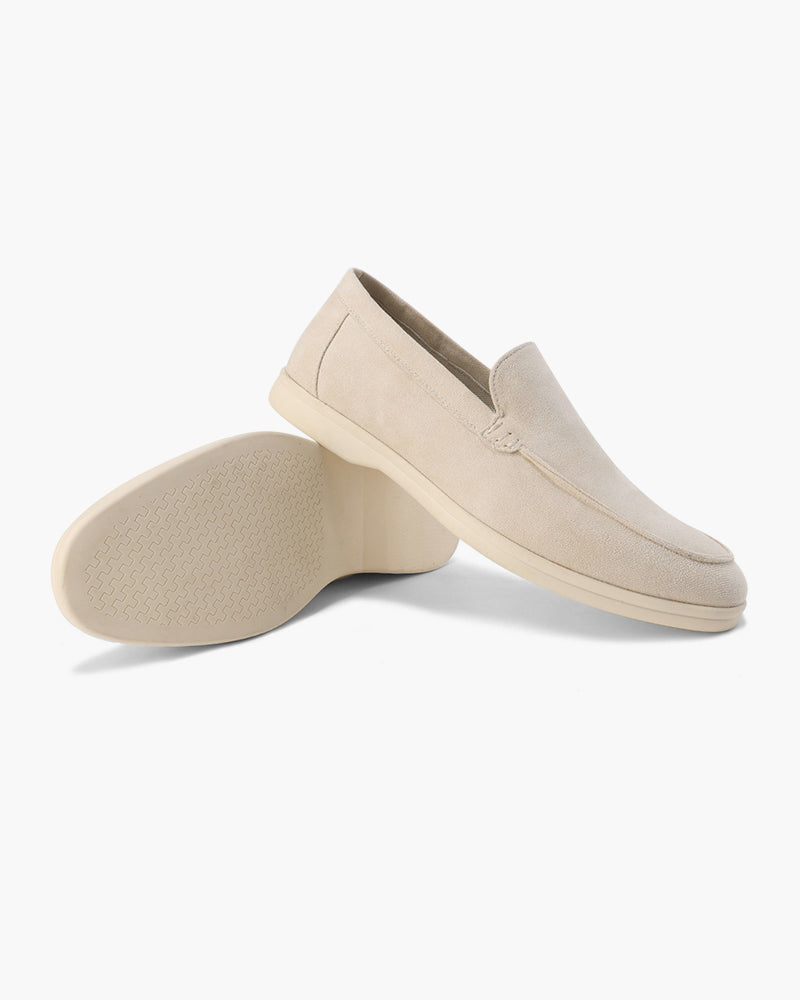 Wildleder-Loafer im Stil des alten Geldes