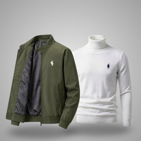 Herrenjacke + Gratis-Pullover (Sonderangebot) 
